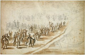 Louis XIII (1601-43) et le Cardinal Richelieu (1585-1642) au Siège de l